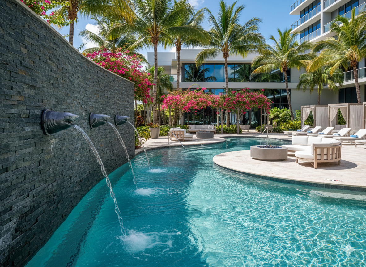 Shark Water Feature Spillway – Shark Head Pool Fountain Scupper for Pools and Landscapes - Image 7