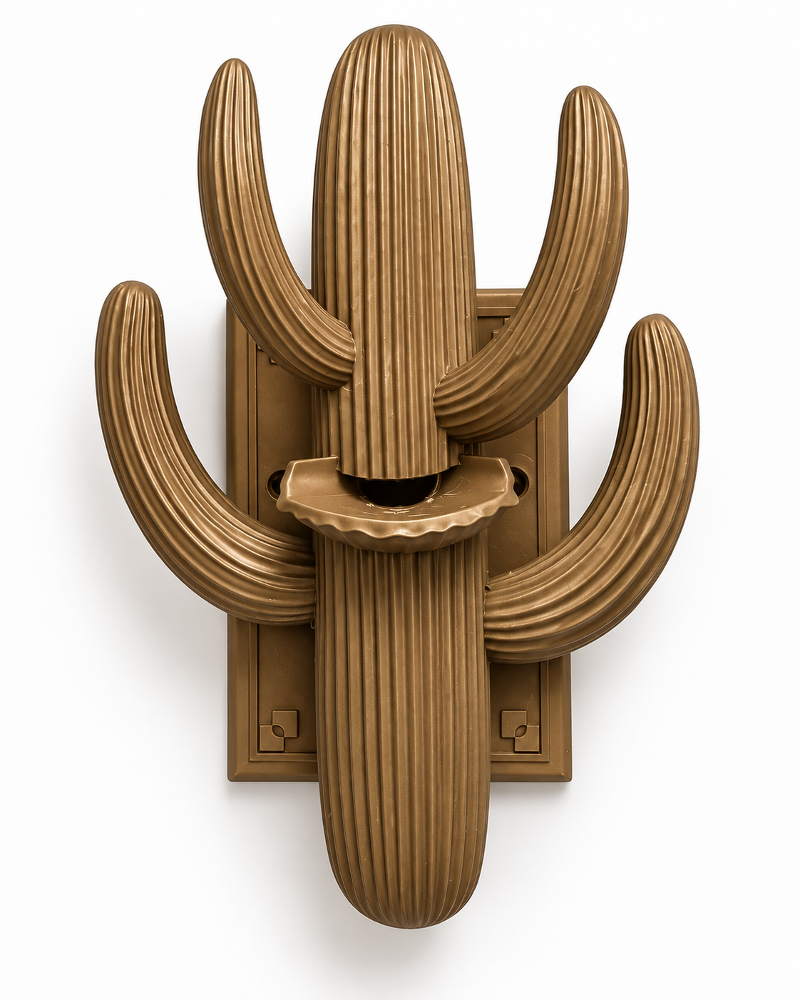 Saguaro Cactus Pool Scupper – Southwest Pool Water Feature, Bronze Cactus Spillway, Arizona Desert Wall Fountain, 1.5" FPT - Image 3