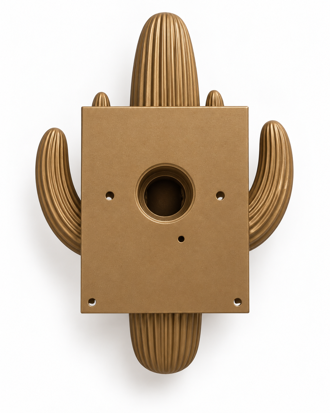 Saguaro Cactus Pool Scupper – Southwest Pool Water Feature, Bronze Cactus Spillway, Arizona Desert Wall Fountain, 1.5" FPT - Image 6